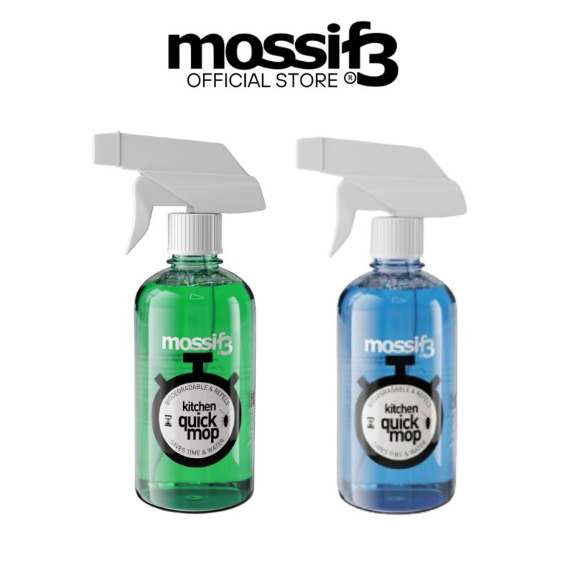 (COMBO) Mossif3 Quick Mop & Quick Wipe Surface Kitchen Cleaner  480ml